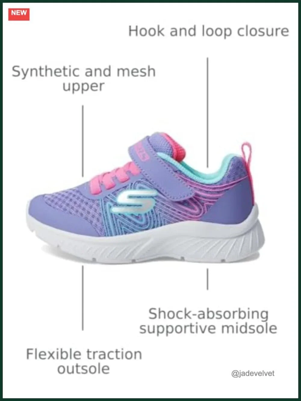 Lightweight Mesh and Synthetic Sneaker with Adjustable Strap